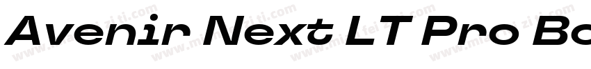 Avenir Next LT Pro Bold Italic字体转换